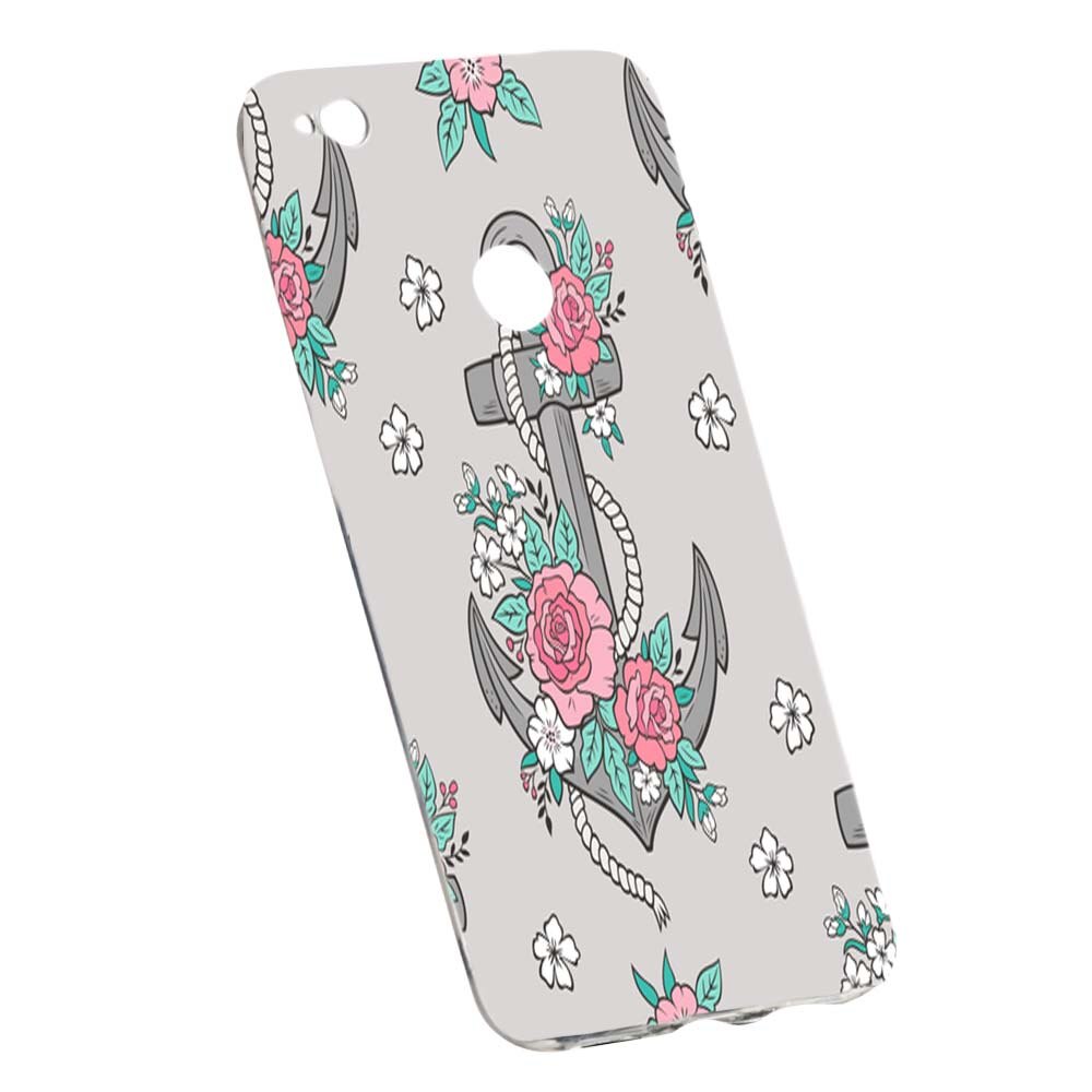 Husa de protectie Rose, Anchor pentru Huawei P9 Lite 2017/P8, rezistenta la uzura, anti-alunecare, din silicon Premium, 224