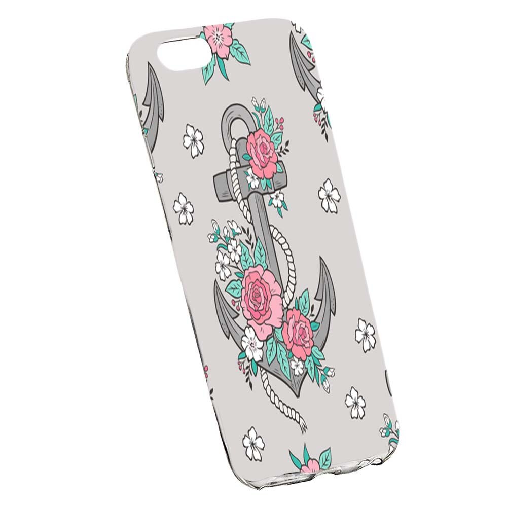 Husa de protectie Rose, Anchor pentru Apple iPhone 7 Plus /8 Plus, rezistenta la uzura, anti-alunecare, din silicon Premium, 224