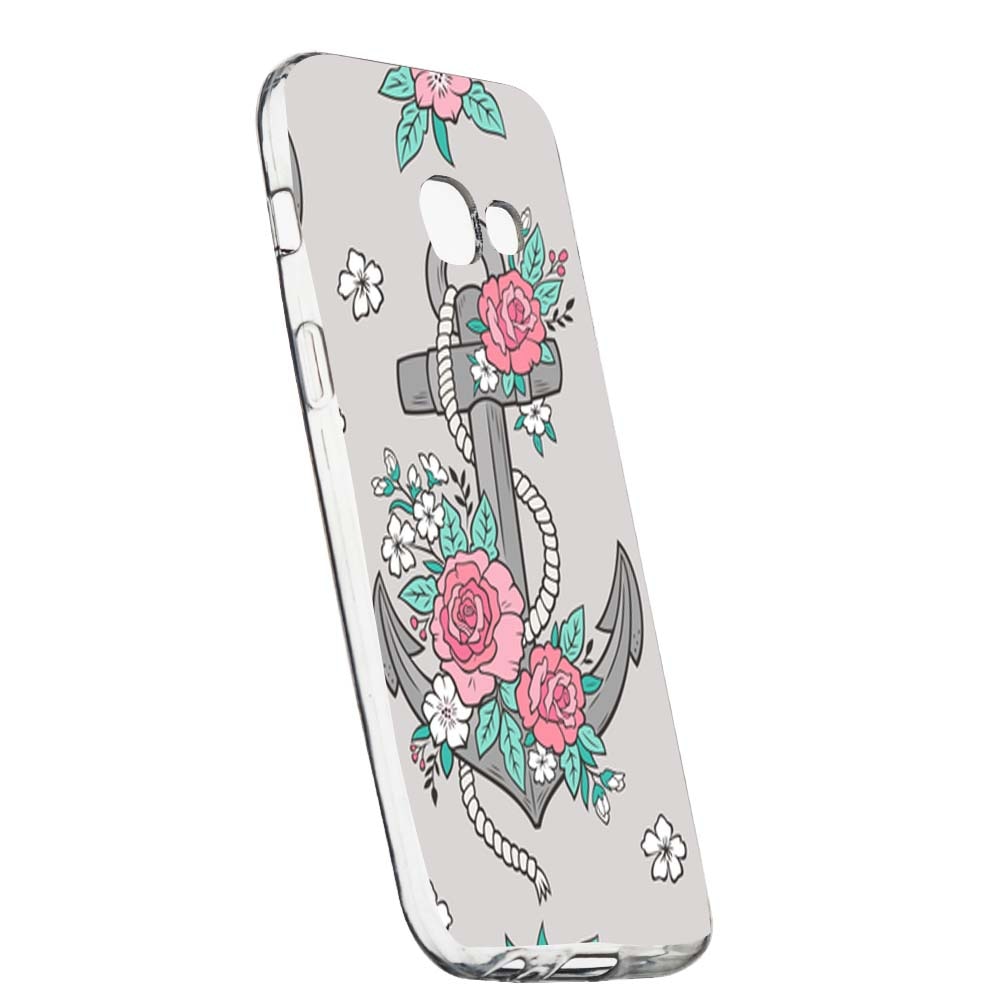 Husa de protectie Rose, Anchor pentru Samsung Galaxy A5 2017, rezistenta la uzura, anti-alunecare, din silicon Premium, 224