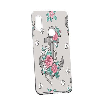 Husa de protectie Rose, Anchor pentru Huawei Y7 2019, rezistenta la uzura, anti-alunecare, din silicon Premium, 224 Husa de protectie Rose, Anchor pentru Huawei Y7 2019, rezistenta la uzura, anti-alunecare, din silicon Premium, 224