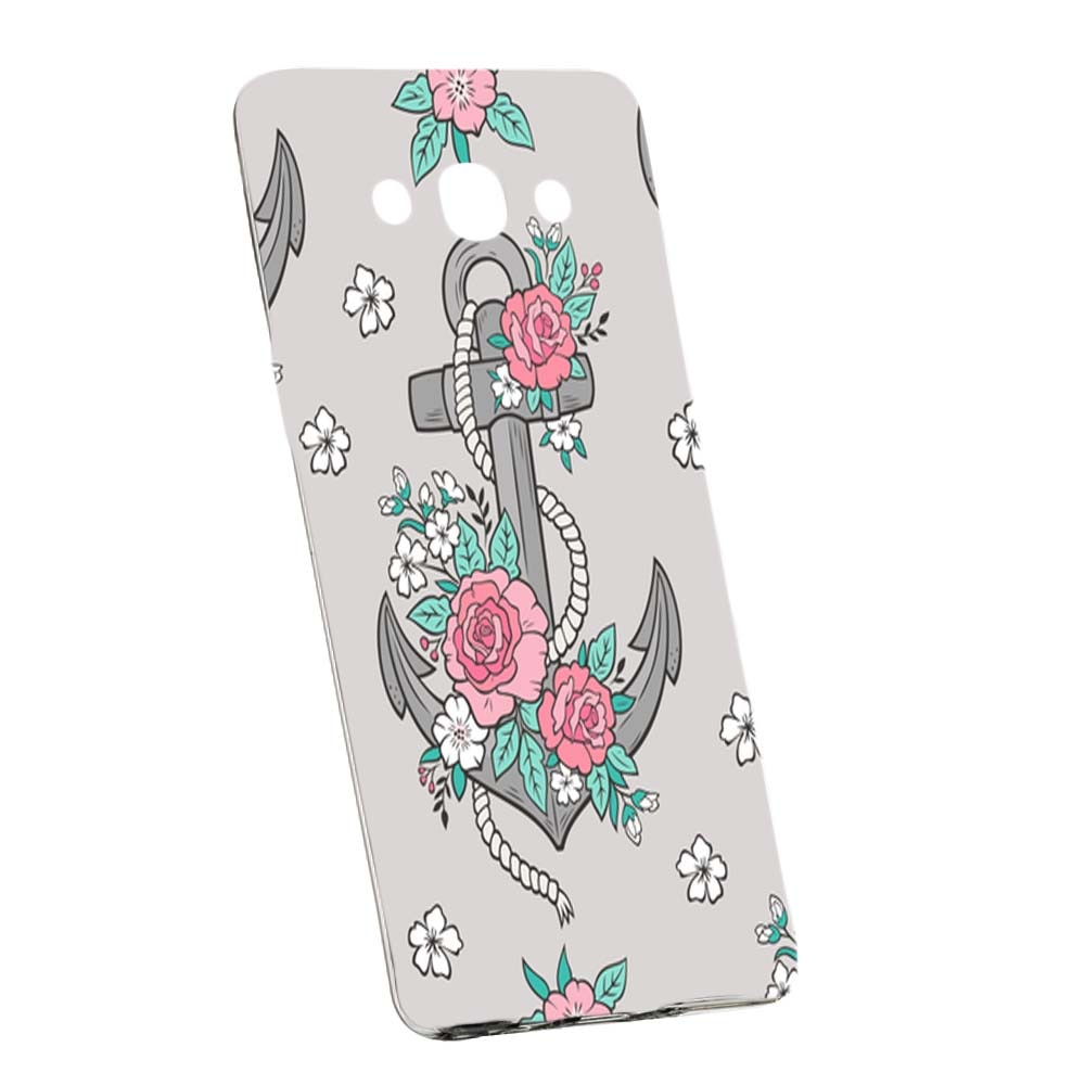 Husa de protectie Rose, Anchor pentru Samsung Galaxy J3 2016, rezistenta la uzura, anti-alunecare, din silicon Premium, 224