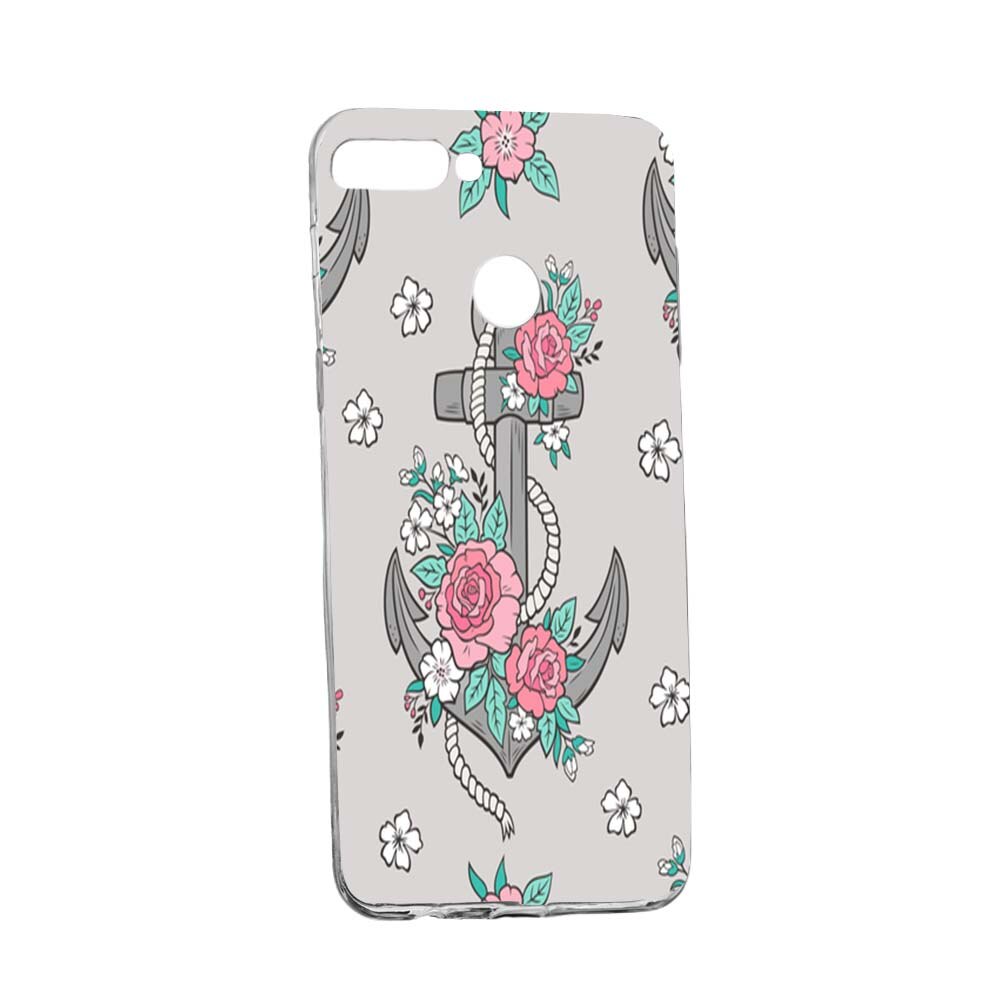 Husa de protectie Rose, Anchor pentru Xiaomi Mi8 Lite, rezistenta la uzura, anti-alunecare, din silicon Premium, 224