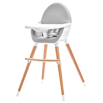 Scaun de masa 2 in 1 Kinderkraft Fini, Gri/Alb Scaun de masa 2 in 1 Kinderkraft Fini, Gri/Alb