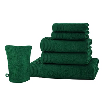 Set baie 6 produse Classic Collection, Verde, 100% bumbac Terry Selection Set baie 6 produse Classic Collection, Verde, 100% bumbac Terry Selection