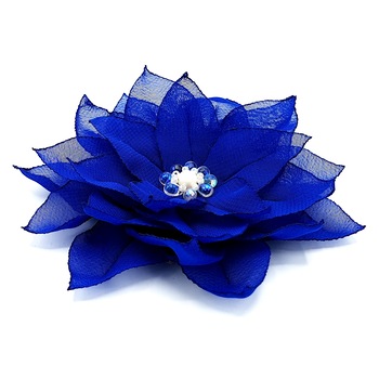 Agrafa par floare albastra handmade, Blue Queen, Zia Fashion Agrafa par floare albastra handmade, Blue Queen, Zia Fashion