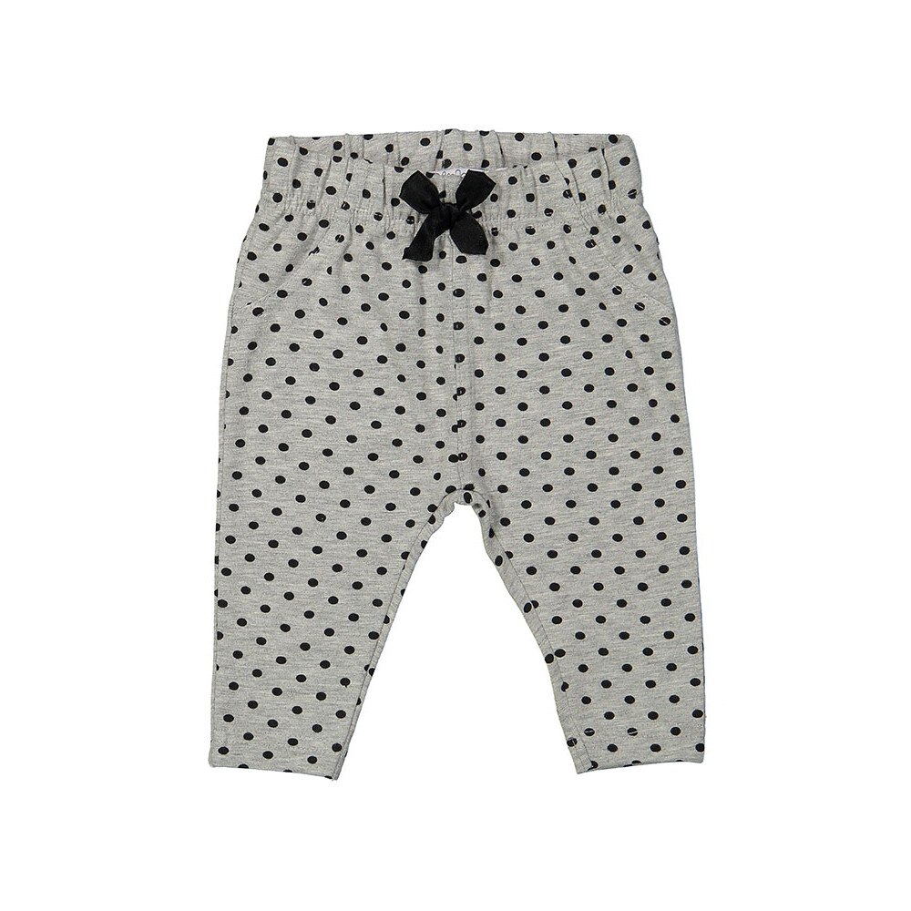 Pantaloni bebe, Dirkje, cu buzunare, gri, Gri/Negru