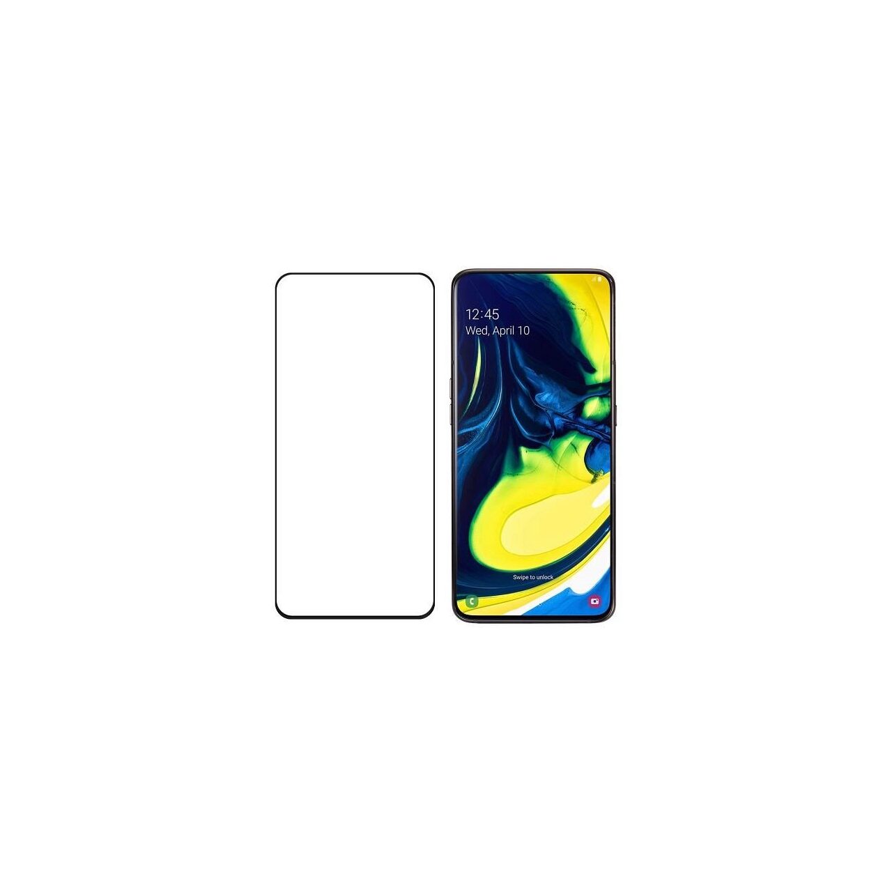 Folie Sticla Samsung Galaxy A80,Galaxy A90 - Wozinsky 5D Full Glue Neagru