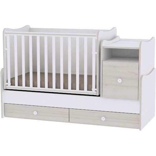 Mobilier Lorelli Transformabil Trend Plus, Colectia 2019, White Light Oak