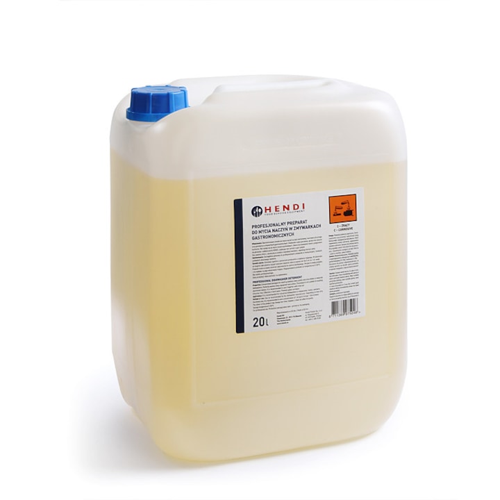 Detergent profesional pentru spalare veselei de aluminiu pentru masiniile de spalat vase Hendi, 20 L