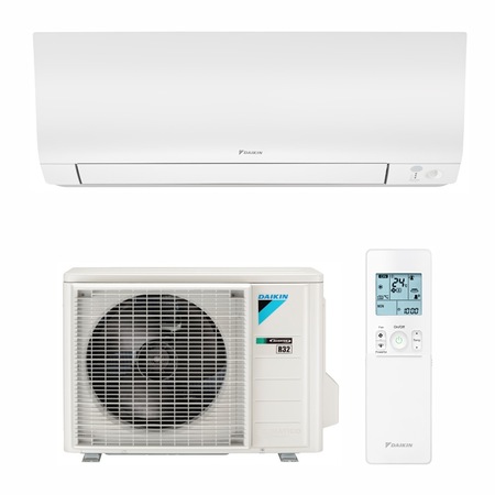 Aparat de aer conditionat Daikin Perfera Bluevolution FTXM25N-RXM25N9 Inverter 9000 BTU cu sistem Syoko de amortizare a vibratiilor, Clasa A+++, Control Wi-Fi, Ochi Inteligent, Programator 24 de ore, Flux de Aer 3D