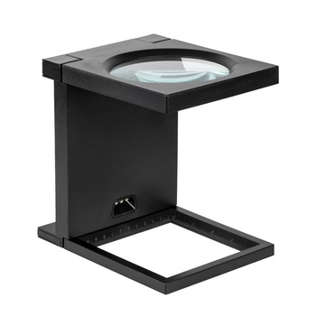 Stand lupa 108 mm, 2.5D, iluminare cu 3 LED-uri Stand lupa 108 mm, 2.5D, iluminare cu 3 LED-uri