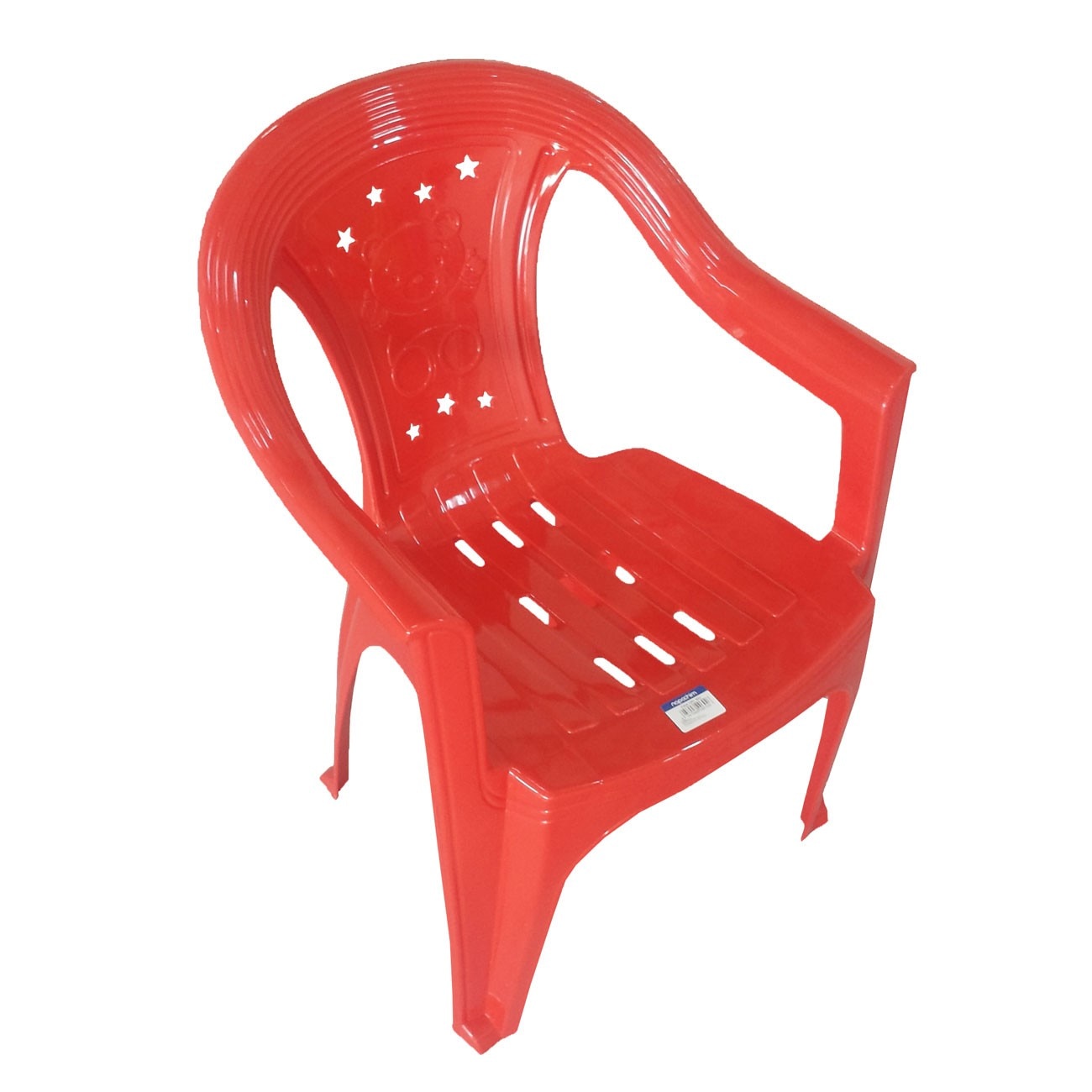 Scaun copii EVO Panda, pentru gradina, plastic, rosu 54.5 x 40 x 50 cm