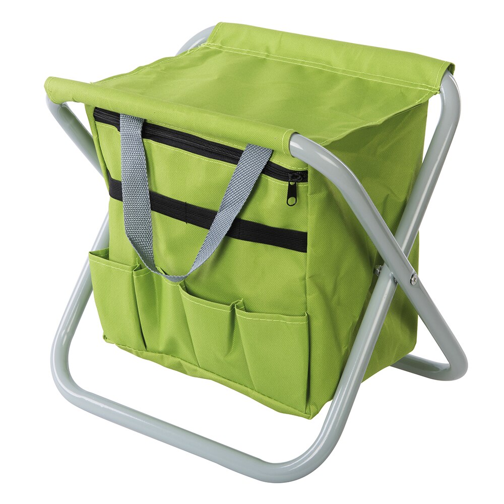 Scaun pliabil cu buzunare depozitare, gradinarit, pescuit, 360 x 280 x 360mmm Silverline