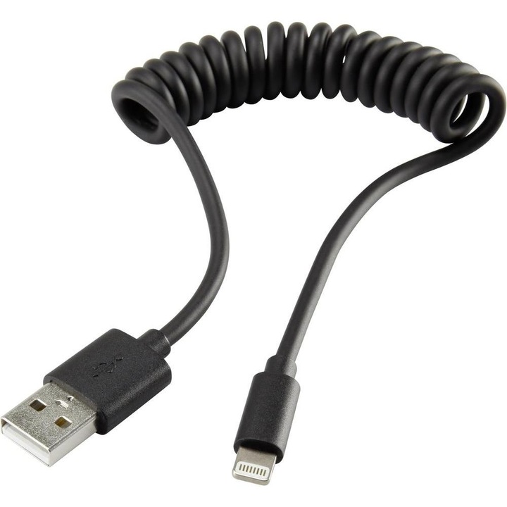 Кабел за зареждане iPhone iPad iPod кабел за данни [1x USB конектор A - 1x Apple Lightning конектор] 0,95 м Renkforce 1362474
