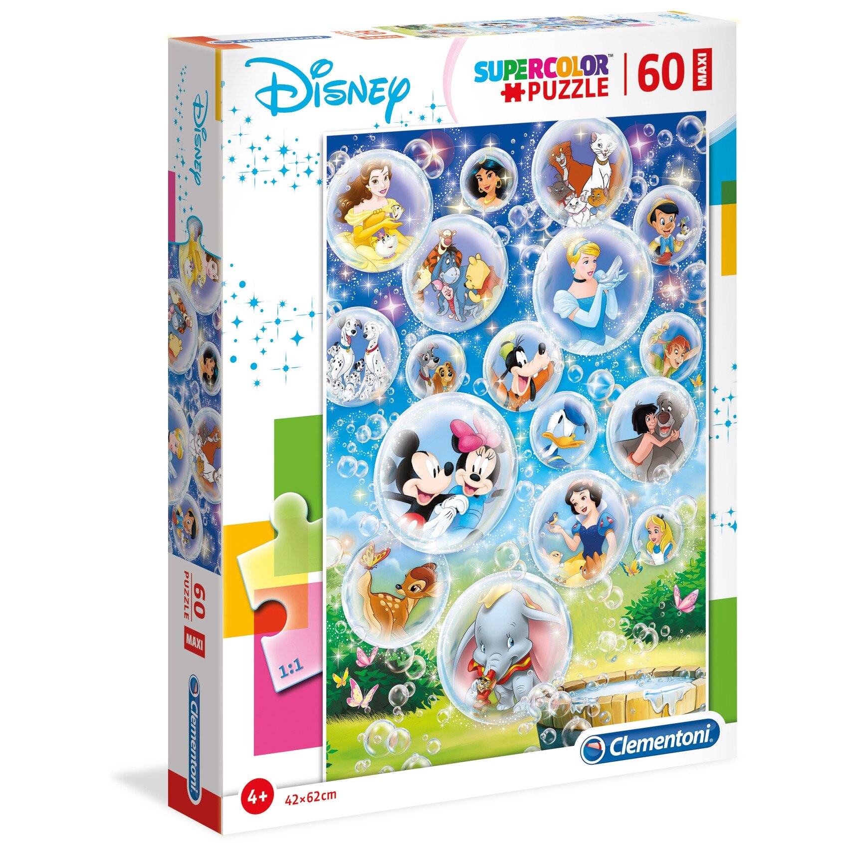 Puzzle Clementoni SuperColor Maxi Disney Classic, 60 piese