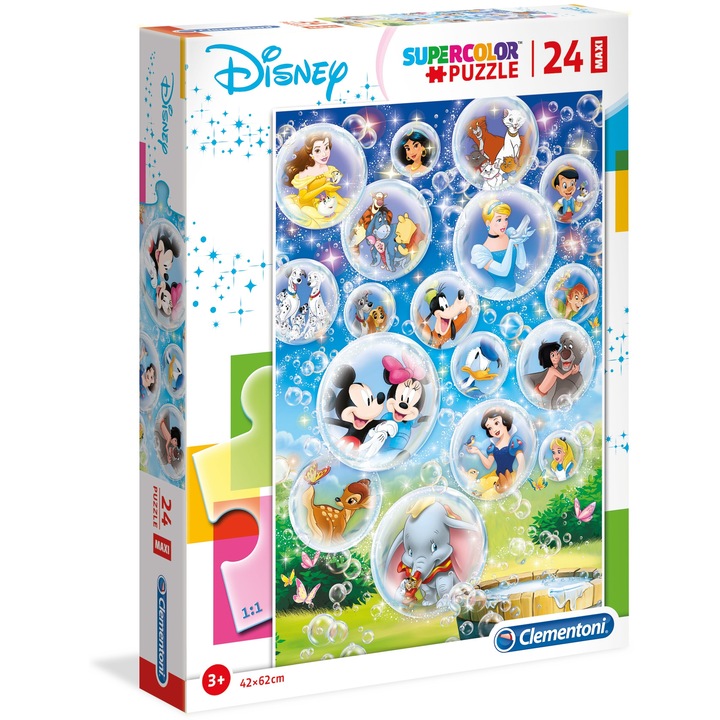 Пъзел Disney Clementoni SuperColor Maxi Disney Classic, 24 части