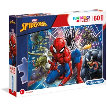 Puzzle Clementoni SuperColor Maxi Marvel Spider-man, 60 piese Puzzle Clementoni SuperColor Maxi Marvel Spider-man, 60 piese