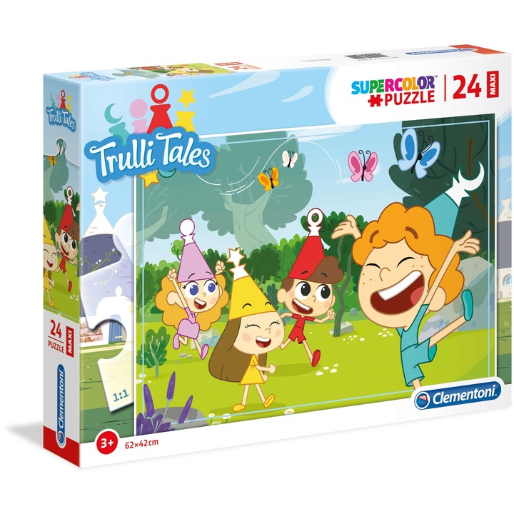 Clementoni SuperColor Maxi Trulli Tales kirakós, 24 darabos