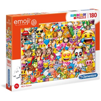 Puzzle Clementoni SuperColor Emoji, 180 piese Puzzle Clementoni SuperColor Emoji, 180 piese