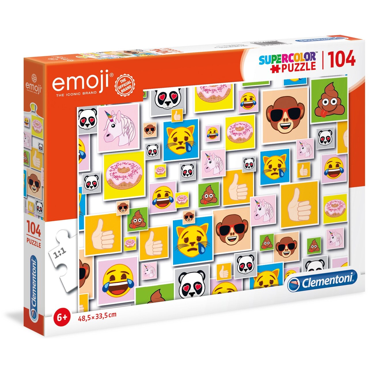 Puzzle Clementoni SuperColor Emoji, 104 piese