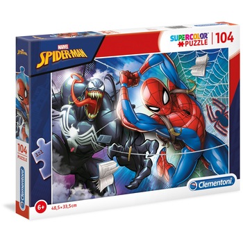Puzzle Clementoni SuperColor Marvel Spider-man, 104 piese Puzzle Clementoni SuperColor Marvel Spider-man, 104 piese