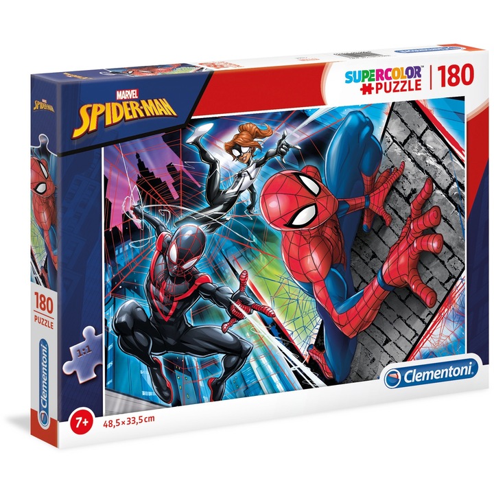 Пъзел Clementoni SuperColor Marvel Spider-man, 180 части