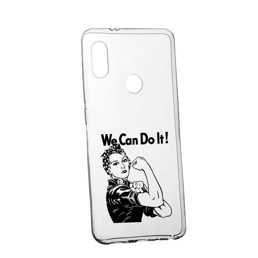 Husa de protectie Woman, We Can Do It pentru Huawei P Smart 2019, rezistenta la uzura, anti-alunecare, din silicon Premium, 226