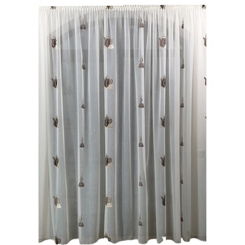 Perdea bucatarie crem 100x150cm model BC2 MASTEL confectionata cu rejansa Perdea bucatarie crem 100x150cm model BC2 MASTEL confectionata cu rejansa