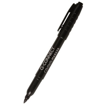 Marker permanent Q-CONNECT, tip M, pentru cd/dvd, scriere de 1 mm, negru Marker permanent Q-CONNECT, tip M, pentru cd/dvd, scriere de 1 mm, negru