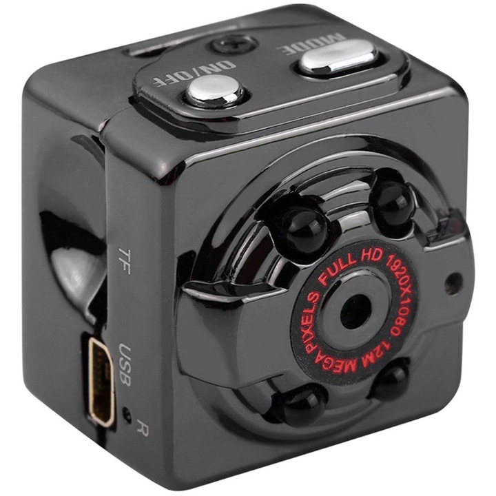 Mini kém kamera iUni SQ8, 1080p Full HD, 90 fokos, Audió-Videó, TV-Out