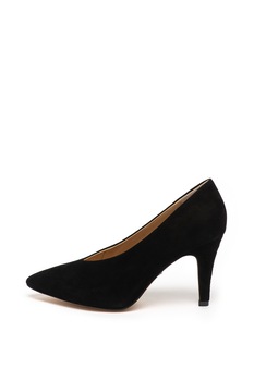 Caprice, Pantofi de piele intoarsa cu varf ascutit si toc stiletto Caprice, Pantofi de piele intoarsa cu varf ascutit si toc stiletto