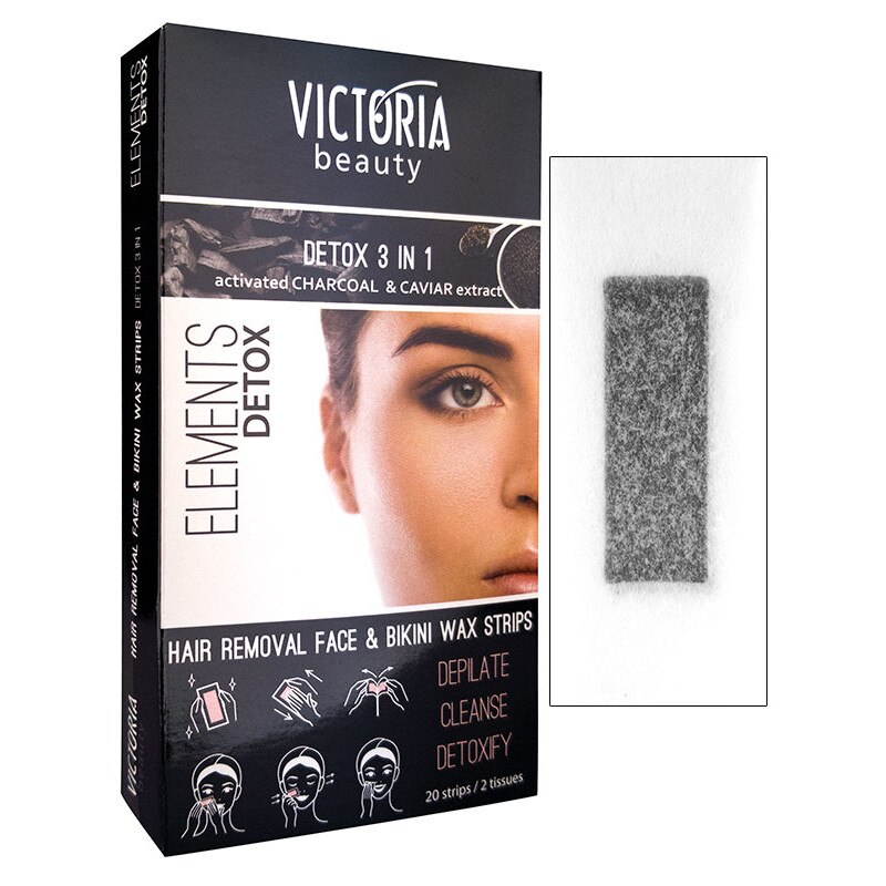 Benzi Depilatoare pentru Fata Detox 3 in 1