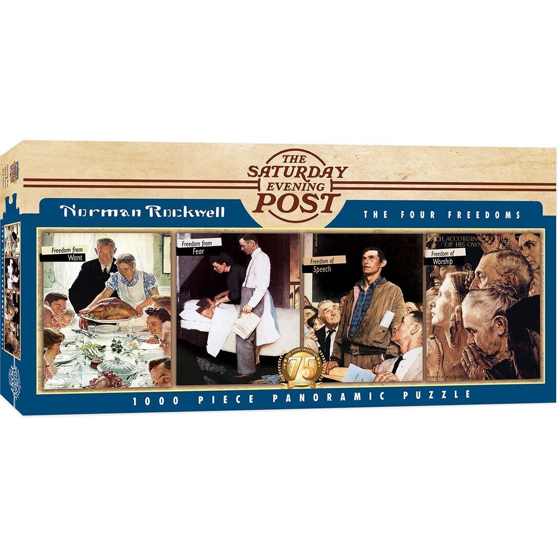 Puzzle Master Pieces Norman Rockwell The Four Freedoms Rockwell, 1000 piese