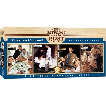 Puzzle Master Pieces Norman Rockwell The Four Freedoms Rockwell, 1000 piese Puzzle Master Pieces Norman Rockwell The Four Freedoms Rockwell, 1000 piese
