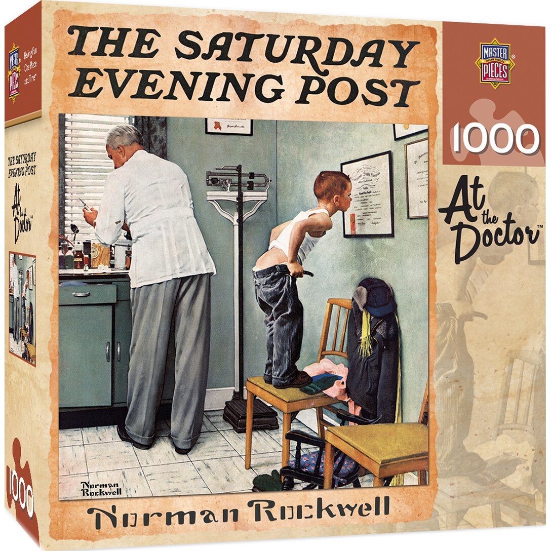 Puzzle Master Pieces Norman Rockwell At The Doctor, 1000 piese