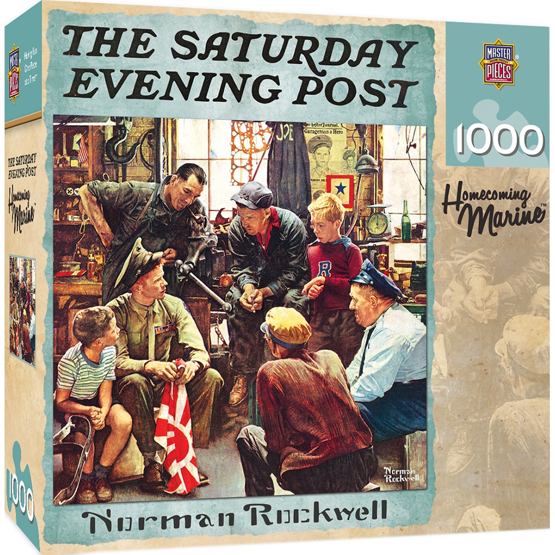 Puzzle Master Pieces Norman Rockwell Homecoming Marine, 1000 piese