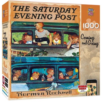 Puzzle Master Pieces Norman Rockwell Coming and Going, 1000 piese Puzzle Master Pieces Norman Rockwell Coming and Going, 1000 piese