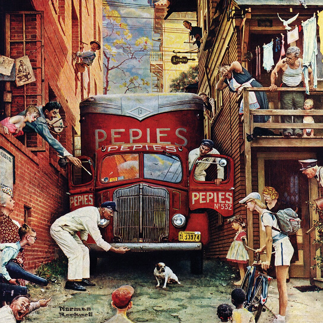 Puzzle Master Pieces Norman Rockwell Road Block, 1000 piese - eMAG.ro