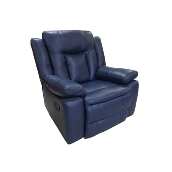 Fotoliu Ackerley Nurlado Blue, Mobila Domnel, Piele naturala cu 1 recliner manual, 100 cm Fotoliu Ackerley Nurlado Blue, Mobila Domnel, Piele naturala cu 1 recliner manual, 100 cm