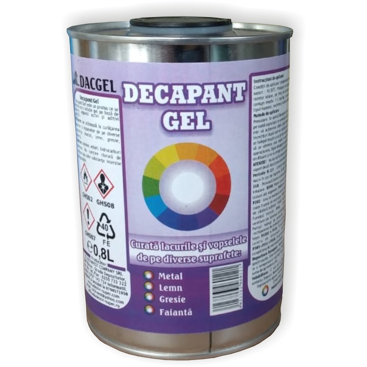 DacGel festékeltávolító gél, 800 ml