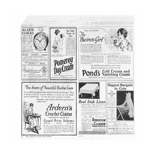 Coltar din hartie, design ziar, 13x13.5cm, SET 1000 buc