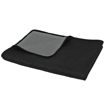 Pilota matlasata cu doua fete, vidaXL, Tesatura, 170 x 210 cm, Gri Pilota matlasata cu doua fete, vidaXL, Tesatura, 170 x 210 cm, Gri
