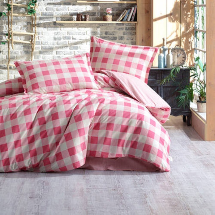 Kétszemélyes ágynemű garnitúra Lima V2 Ralex Pucioasa, 100% renforcé pamut