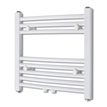 Radiator curbat port-prosop pentru baie vidaXL, 480 x 480 mm, Alb Radiator curbat port-prosop pentru baie vidaXL, 480 x 480 mm, Alb