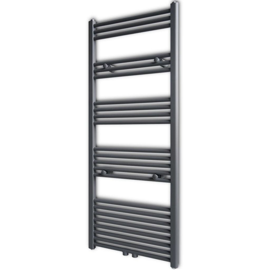 Radiator (calorifer) baie port-prosop, vidaXL, 708.8 w, Gri