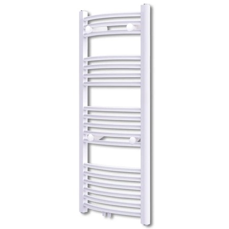 Radiator curbat port-prosop pentru baie vidaXL, 600 x 1160 mm, Alb