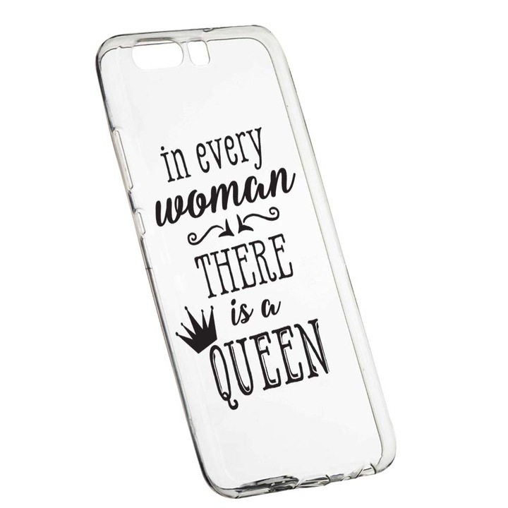 Husa de protectie Woman, Queen pentru Huawei Y6 2018, rezistenta la uzura, anti-alunecare, din silicon Premium, 227