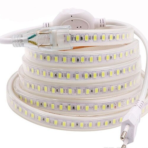 Banda Led smd 5730 alb cald 220V 120 led/m