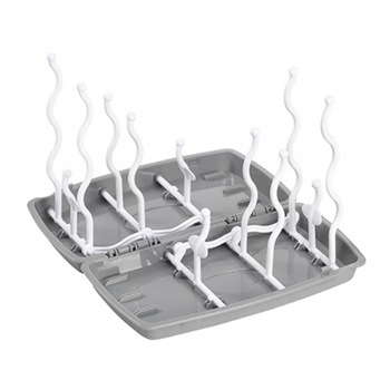 Suport pentru uscarea biberoanelor si accesoriilor BabyOno 1071/02, Gri Suport pentru uscarea biberoanelor si accesoriilor BabyOno 1071/02, Gri