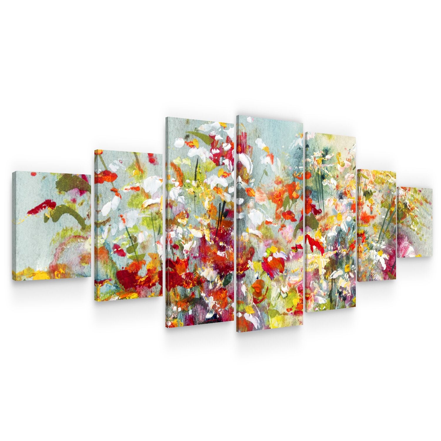 Set Tablou DualView Startonight Flori Marunte, 7 piese, luminos in intuneric, 100 x 240 cm